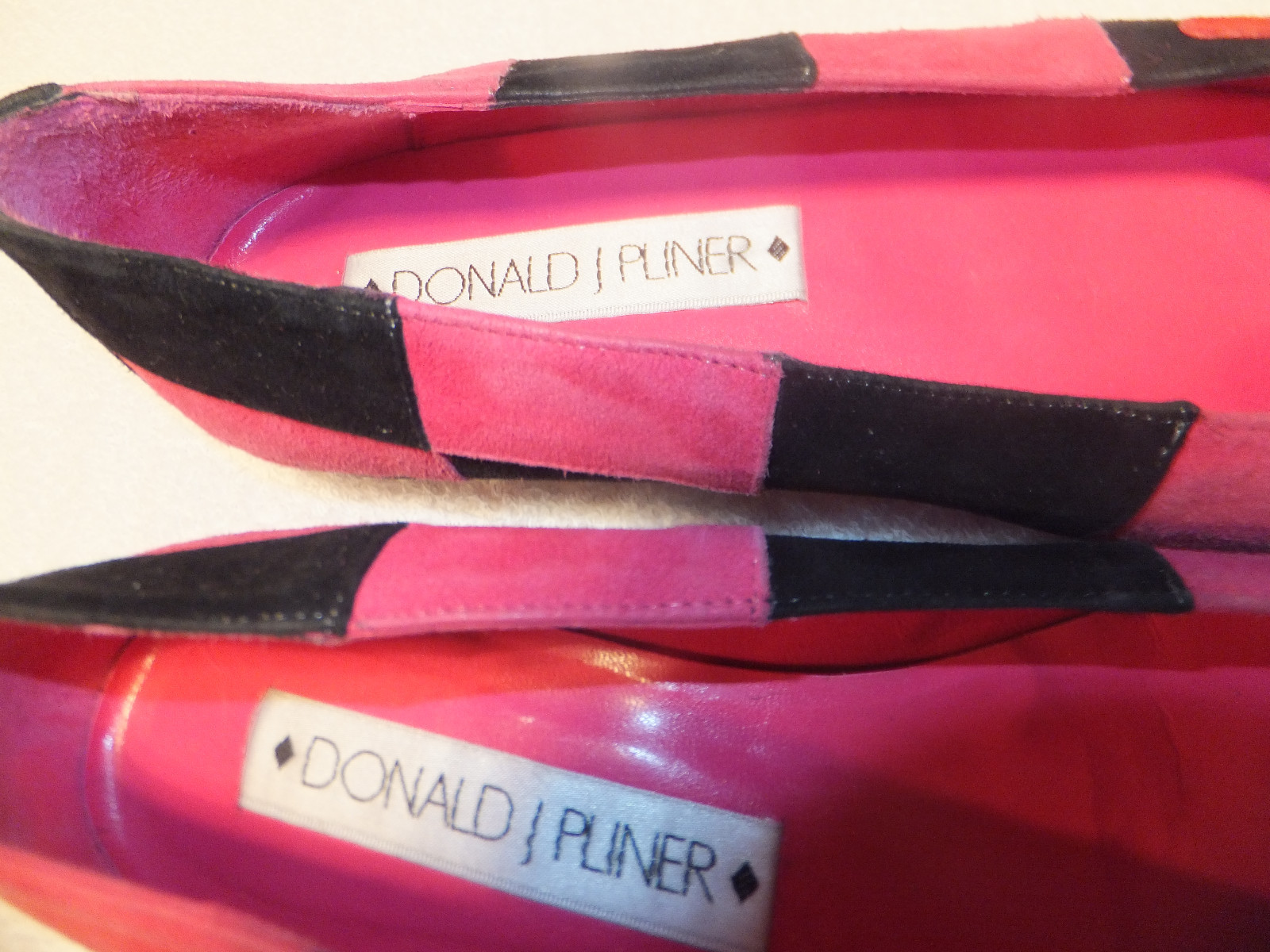 DONALD J.PLIER RARE Multi-Colored Abstract Sewn Leather Shapes Flats Sz 6M Spain image 5