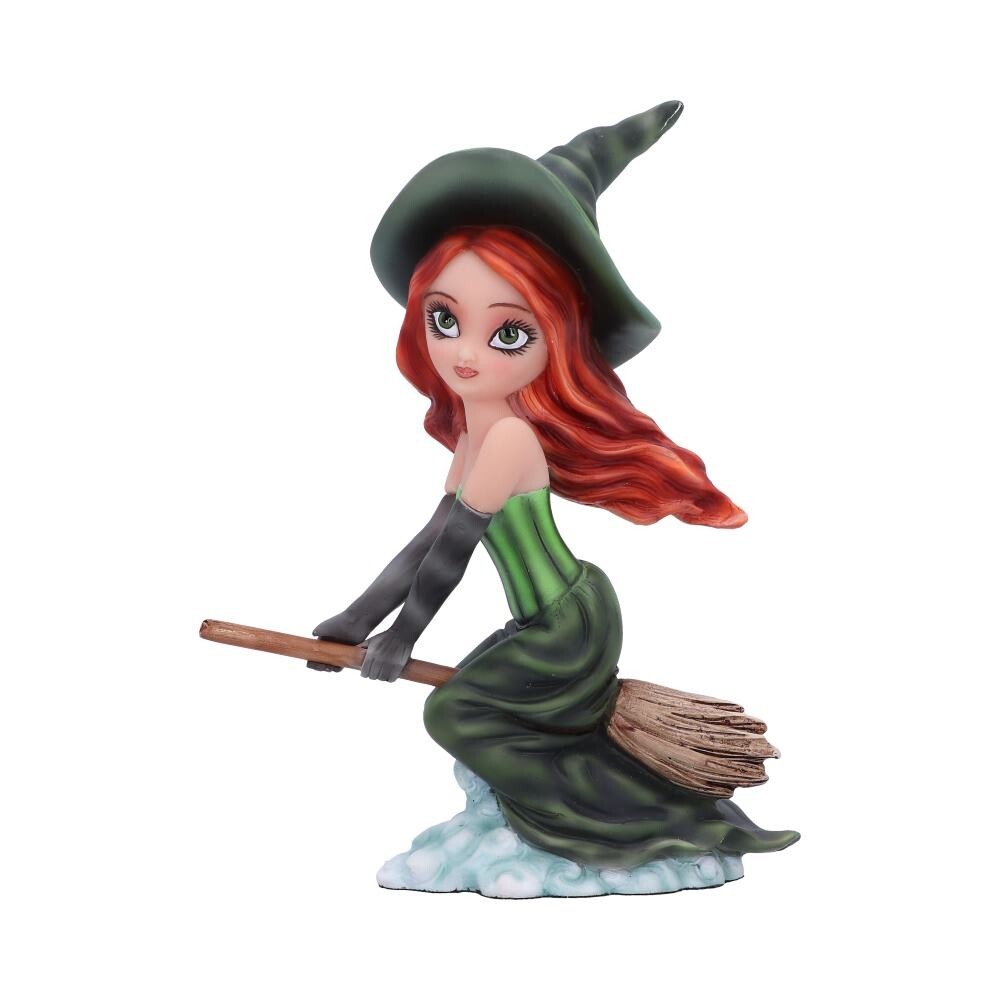 Nemesis Now Willow Witch on Broom Figurine Magic Spells Pagan Wicca Gift