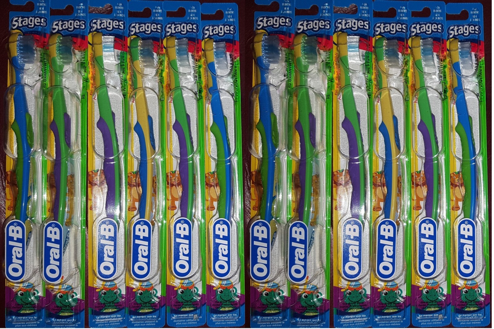 Oral-B Baby Stages 1 Cushion Soft Clean Dental Toothbrush 4-
