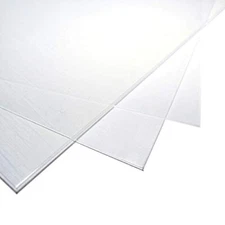 Polycarbonate Plastic Sheet 12" X 24"  (1/16") 3 Pack with EasyRuler Film