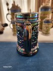 Greentown Westmoreland Blue Carnival Glass Stein Gnome Decor C001 — photo 4