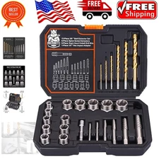 26-Piece Bolt and Screw Extractor Tool Set with High-Speed Cobalt Drill Bits
