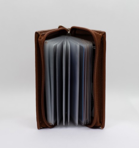 RFID Mens Slim Front Pocket Wallet Genuine Leather Bifold ID/Credit Card Holder - Picture 6 of 7