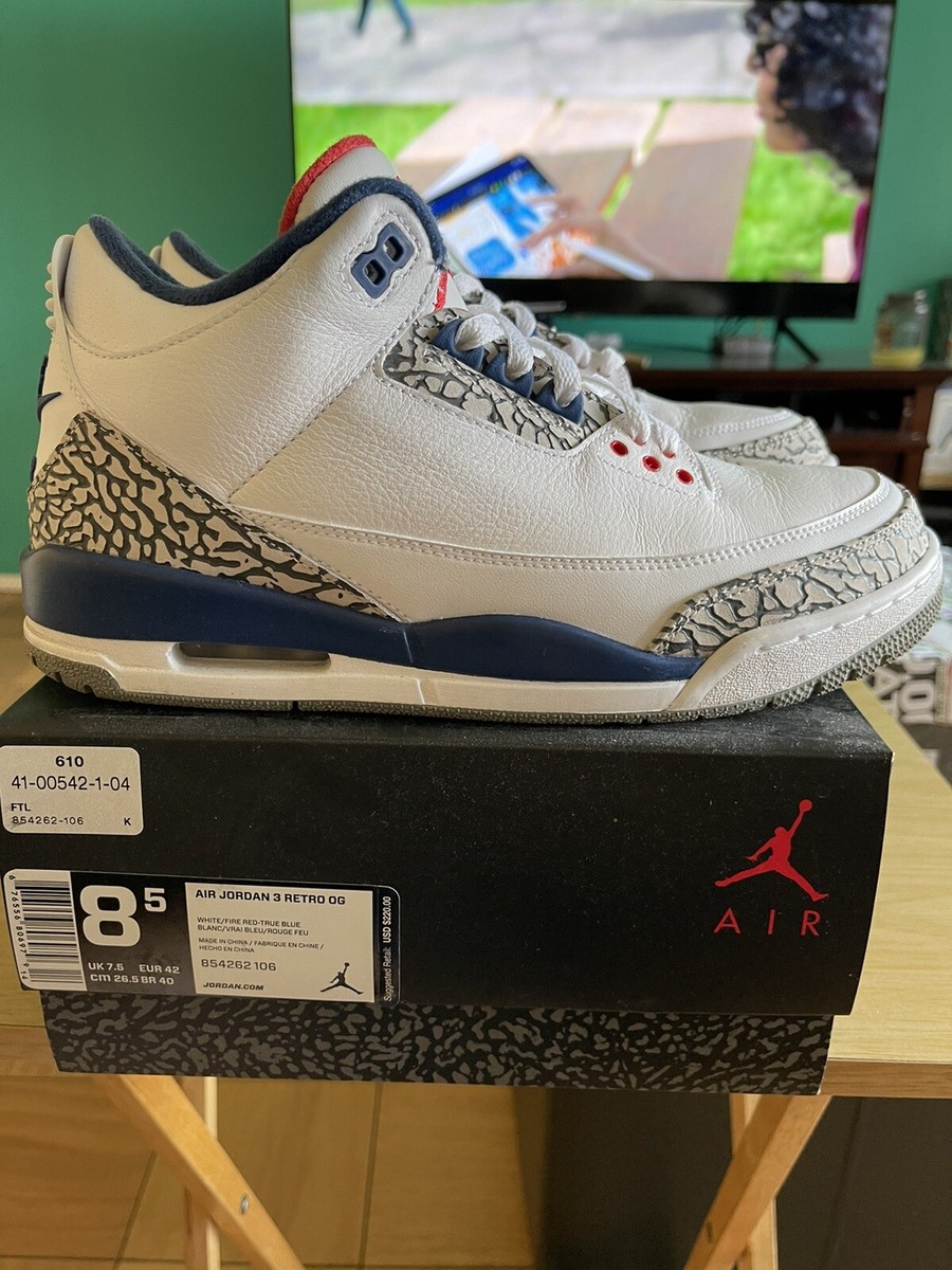 Air Jordan Retro OG True Blue 2016 Mens 854262-106 Athletic