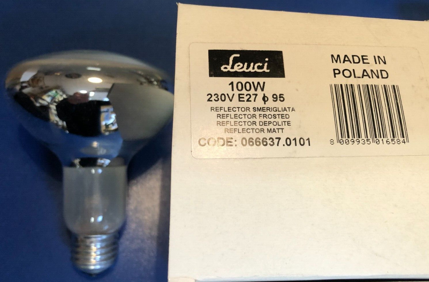 Leuci R95 E27 100W 230V Reflector Lamp Spotlight 35° Dimmable !!!