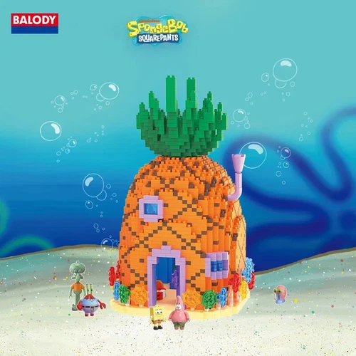 Krusty Krab Ananas-Haus-Ziegel SpongeBob Schwammkopf-Serie Bausteine - Bild 2 von 12