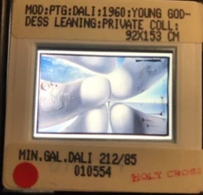 Salvador Dali “Young Goddess Leaning” Surrealist 35mm Art Slide