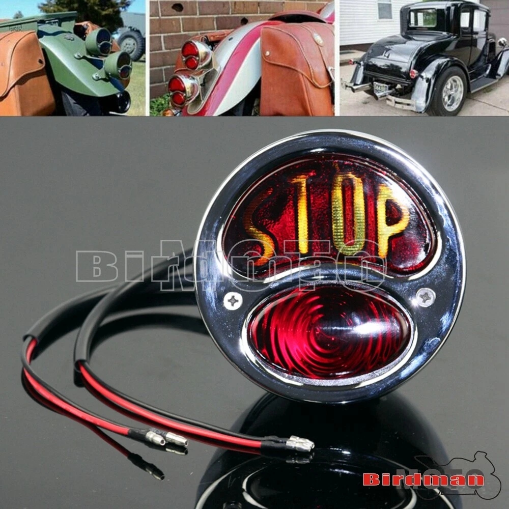 For Ford Model A Taillight 28 31 Chrome Custom Hot Rat Street Rod Tail Lights
