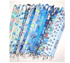 50pcs Mix Stitch Neck Strap Lanyard Key chain Phone Card Badge Holder