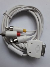 iPphone connector to Audio & Video digital cable-3,RCA Phono plug. W,Y& R- 1.2M�