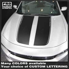 Dodge Charger 2015-2023 Hood Accent Decals Stripes (Choose Color)