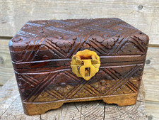 Scatola portagioie legno 15 cm cofanetto cofanetto sono legno intagliato merce di serie B RIDOTTO!