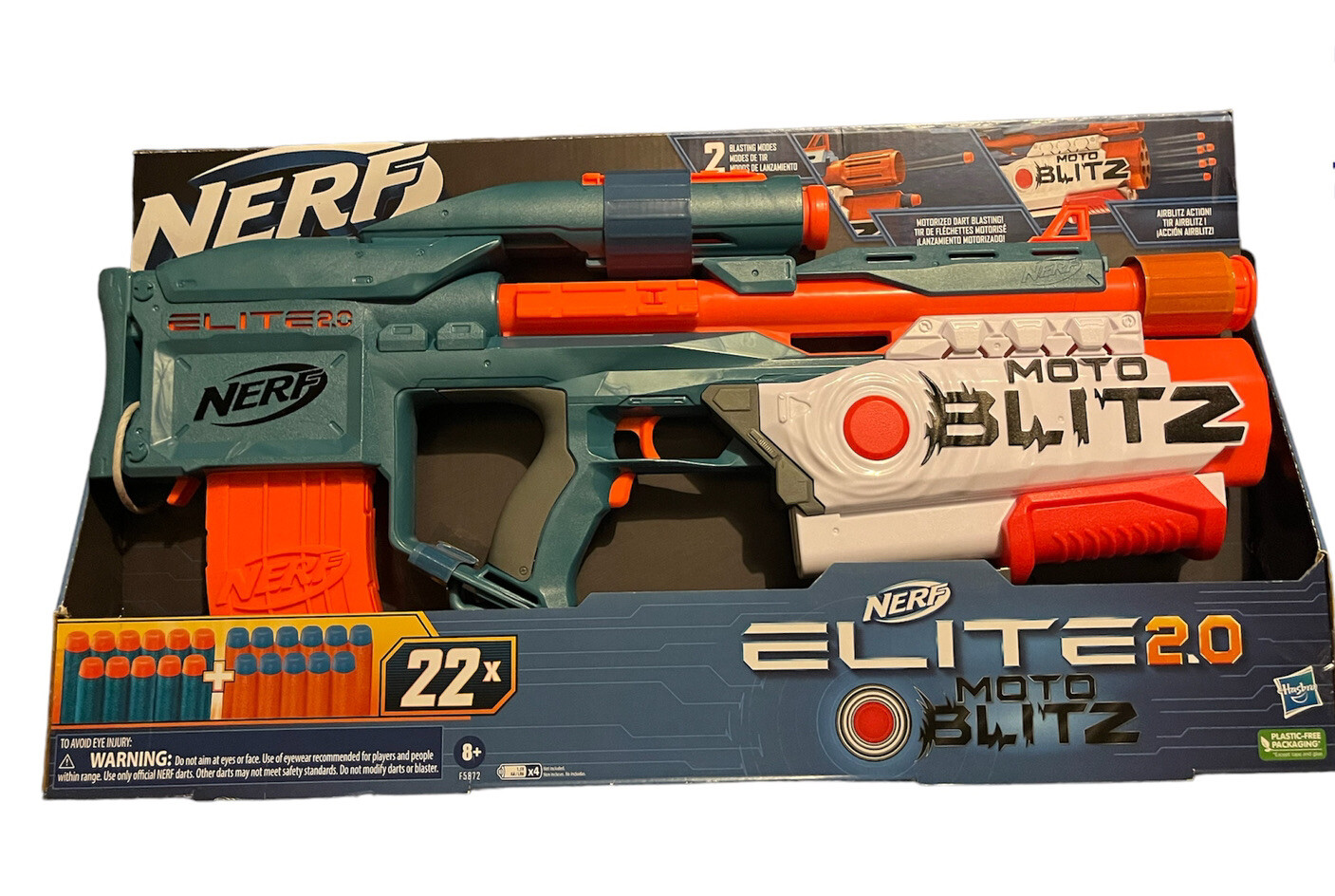 Nerf Elite 2.0 Motoblitz CS-10 Blaster, Motorized 10-Dart Blasting