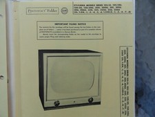 Vintage Sams Photofact Manual SYLVANIA MODELS SERIES 105-14, 105-14U, 120-20,