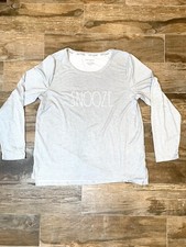 RAE DUNN Sleep Shirt Snooze Soft cozy Women’s L Lg Large Grey Gray