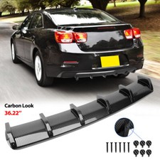 For Chevy Cruze Malibu Rs Car Rear Bumper Diffuser Lip Spoiler Splitter Carbon