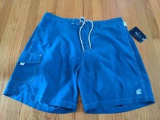 Caribbean Joe Island Supply Mens XL Swim Shorts Blue NWT B15