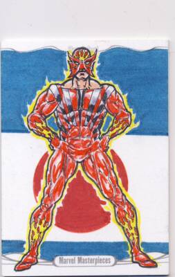 2016 Jusko Marvel Masterpieces Sketch Card Faustino Sunfire