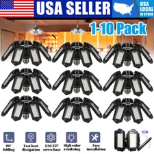 12000000LM LED Garage Light Bright Work Shop Ceiling Light Deformable Bulb Lamp