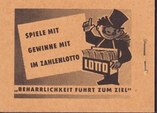 GERMANY DDR 1957 - 1959 COMPLETE BOOKLET CONTAINING 330C, 333A, 477B