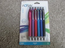 Foray Pulsar Advanced Ink Ballpoint Pens 0.8 mm Medium Assorted Inks, 6 Count