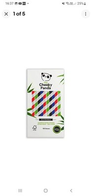 Bambus Bubble Tea Strohhalme Papier Bunte | 100 x Bubble Tea Strohhalme | Sta...
