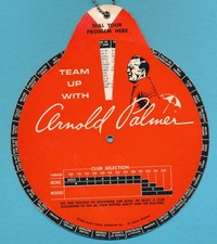 1966 ARNOLD PALMER GOLF DISC PGA HOF GOLFER CLUB SWING TOOL 7" WIDE RARE TPHLC