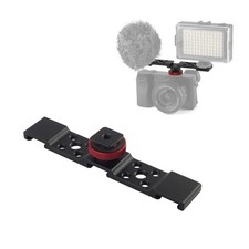 Cold Shoe Mount Bracket 3 Hot Shoe Extension Bar For DSLR Mirrorless Camera