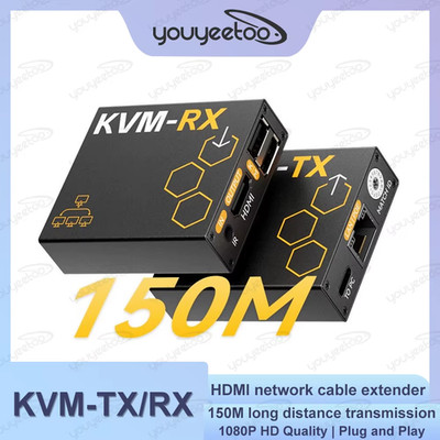 Link Pi KVM-TX/RX HDMI Network Cable Extender Audio Video To RJ45 Network Port K