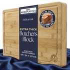 Butchers Block Chopping Board Large Thick Wooden Kitchen Cutting Worktop Solid