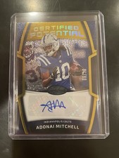 2025 Certified Potential Signatures Adonai Mitchell #CPS-8 Mirror Gold /10 (AU)