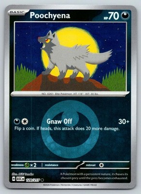 POOCHYENA (ENERGY SYMBOL PATTERN) 128/217 HOLO POKEMON REVERSE HOLO NM TANAKA