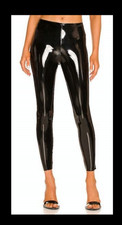 Commando Perfect Control Black Faux Patent Leather Legging SZ XS