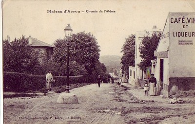 AK Paris Le Raincy PLATEAU D' AVRON Chemin de l'Abîme CAFE AU REPOS DE LA COTE