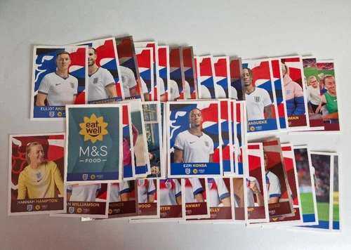 PANINI M&S ENGLAND 2026 OFFICIAL STICKER COLLECTION - ALL 50 STICKERS - NO ALBUM