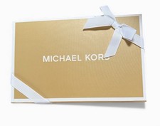 Michael Kors 12  x 9  x 4  Magnetic Medium Gift Box w/ Ribbon, NEW