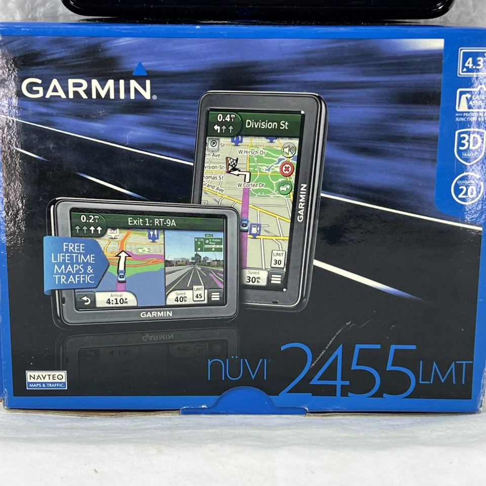 Garmin nüvi 2455 LMT Automotive Mountable GPS 3D Screen New Open Box - Image 3 of 4