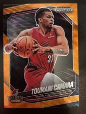 2024-25 Panini Prizm Black Toumani Camara /60 Orange Wave #149 Trail Blazers
