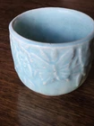 Vintage Nelson McCoy Pottery Butterfly Planter USA Blue Green 3” Tall, 3.5” Wide