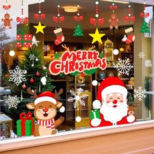 71 PCS Christmas Window Clings Stickers for Glass, Window, Car Decor, Xmas De...