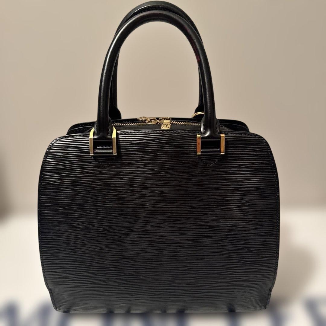 Louis Vuitton M52052 Epi Pont Neuf Handbag Black LV Auth