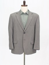 Stafford 44S Gray Sport Coat Blazer Jacket HT 2-Button Polyester