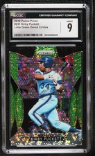2019 Prizm Tier III Lime Green Donut Circle Kirby Puckett CGC 9 Mint HOF p1b