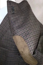 NEW Cremieux Sport Coat Men's Wool Check Elbow Patch Blazer Jacket Size Large