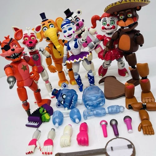Funko FNAF Action Figure Lot Plus Parts & Accessories Foxy Orville Baby Chip - product listing photo