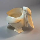 Vintage 1920s NELSON McCOY NM Cream Pelican Ceramic Planter 5.25” T x 7.5” L