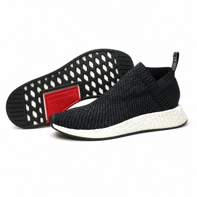 adidas NMD CS2 City Sock PK Mens Sz 10.5 CQ2372 Boost Black Carbon Red Blue 