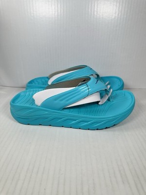 New Mens Hoka One One Ora Recovery Flip Flop Sandals 1099675 Blue Men main image 3