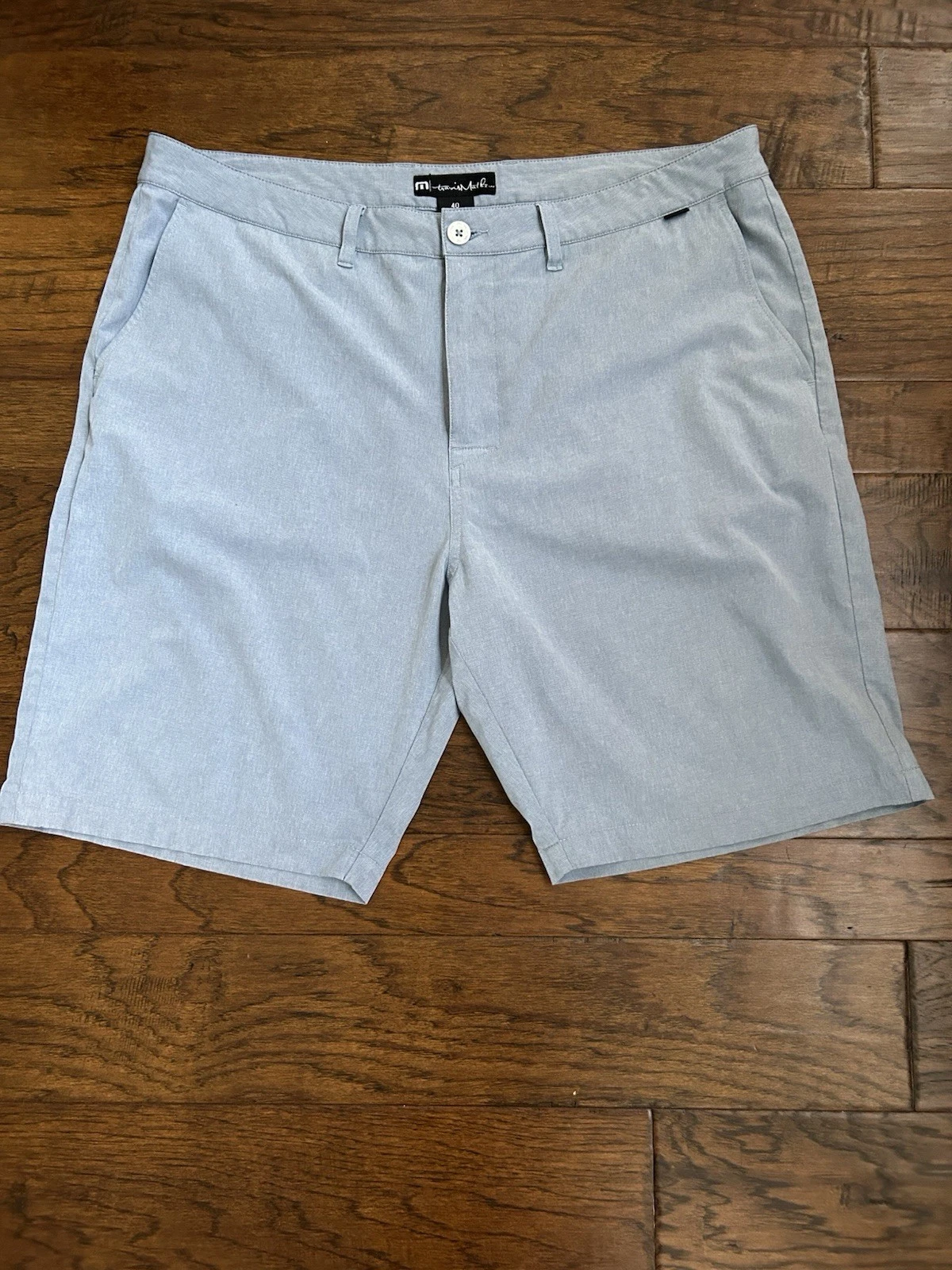 Travis Mathew Men's Active Performance Stretch Golf Shorts In Blue, Sz 40