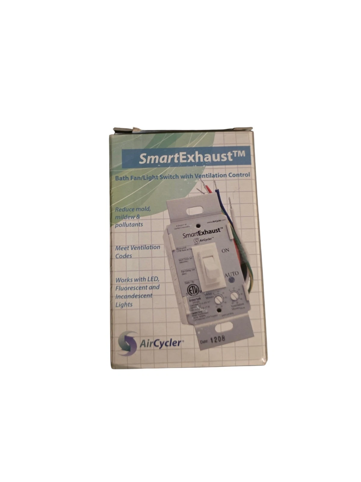 AirCycler NEW! SmartExhaust™ Bath Fan & Light Switch